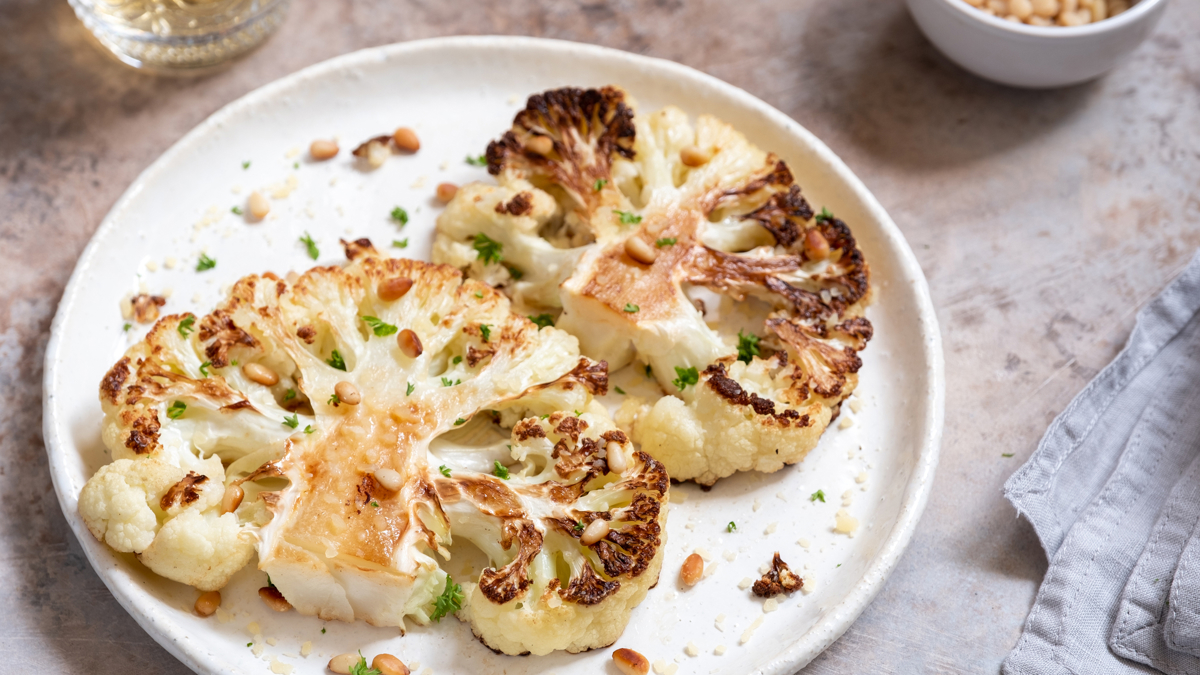 Steak de choufleur, sauce au poivre Cuisinez TéléQuébec
